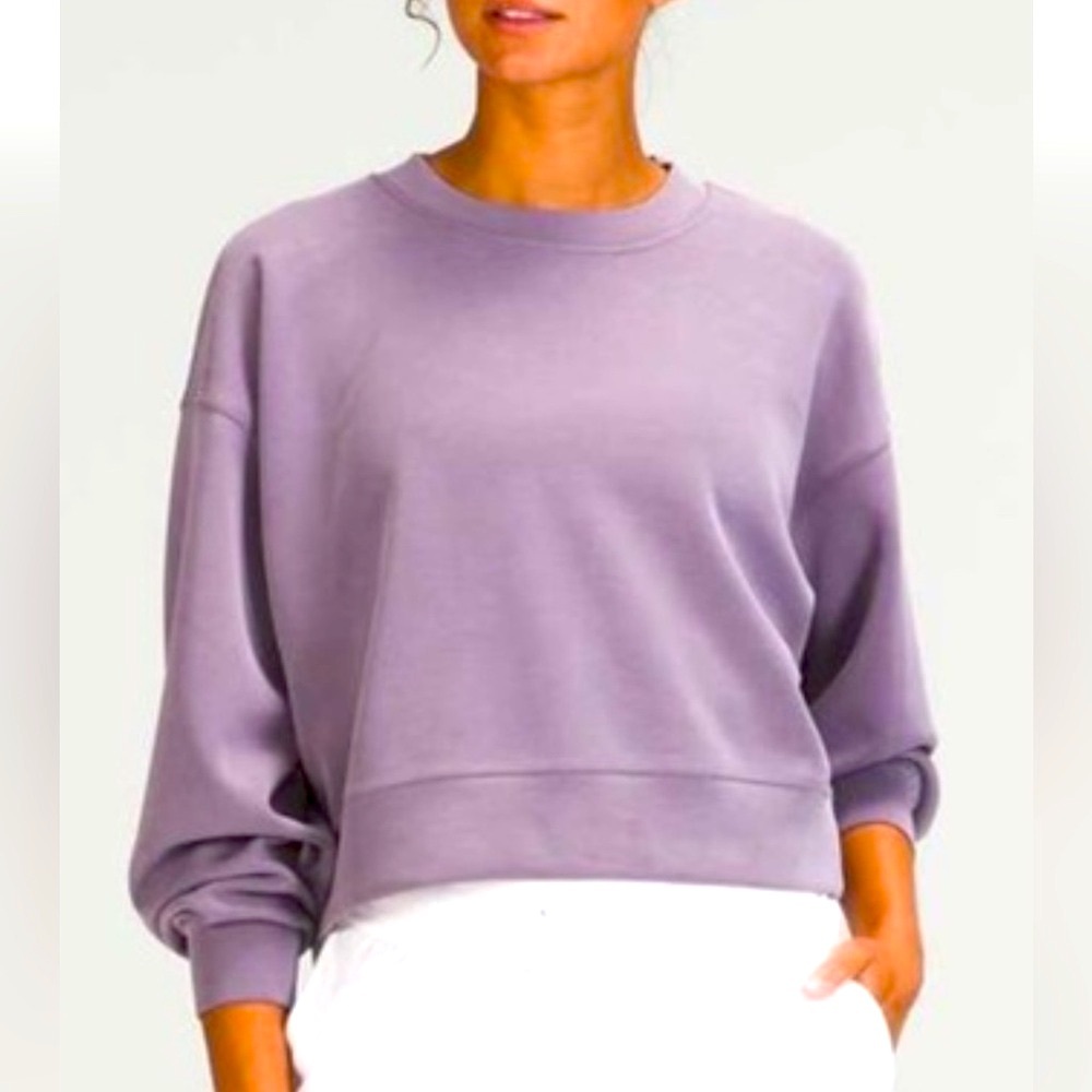 lululemon athletica Purple Crew Neck Sweater